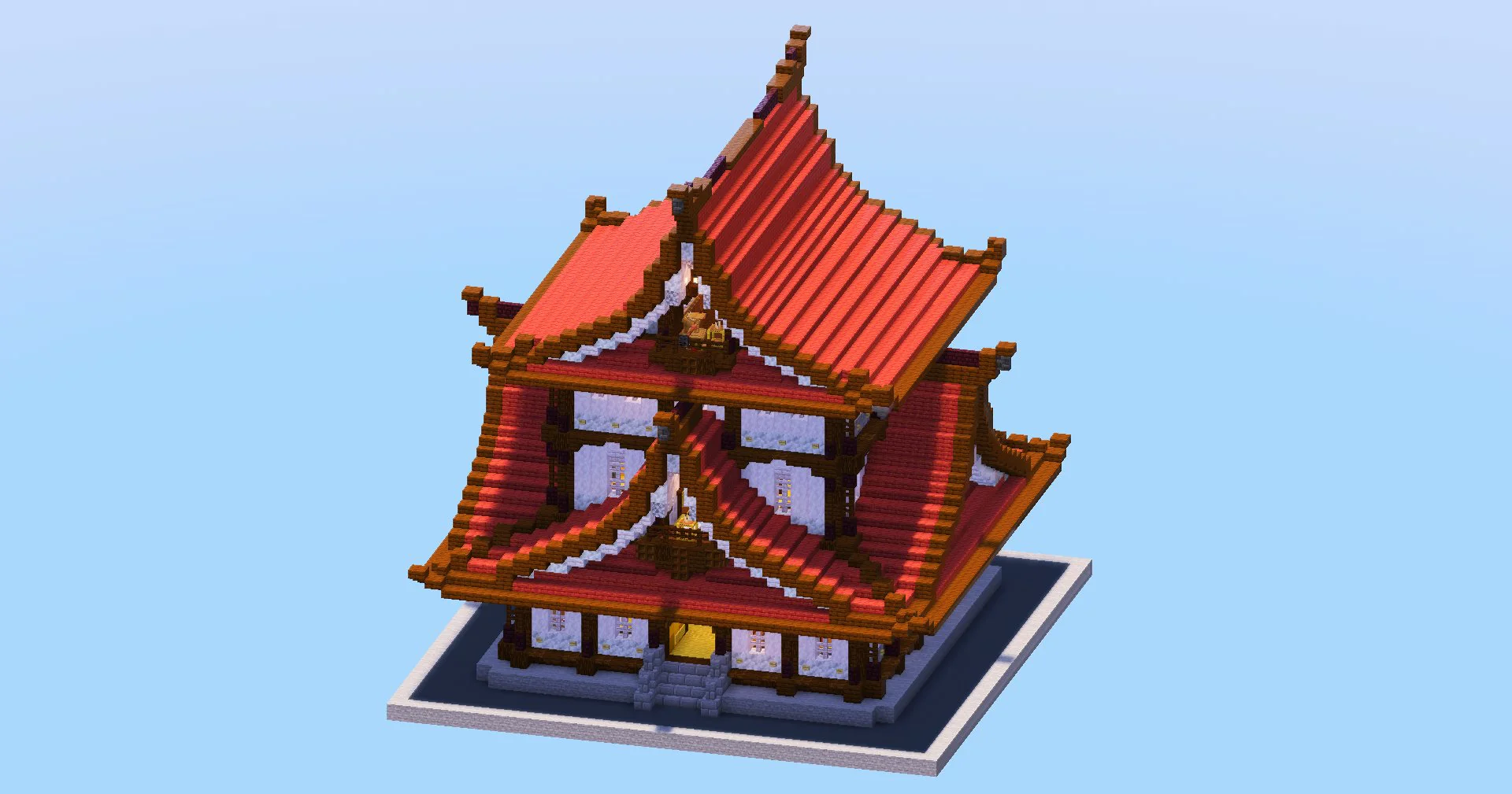 Red Japanese Temple - Image 3