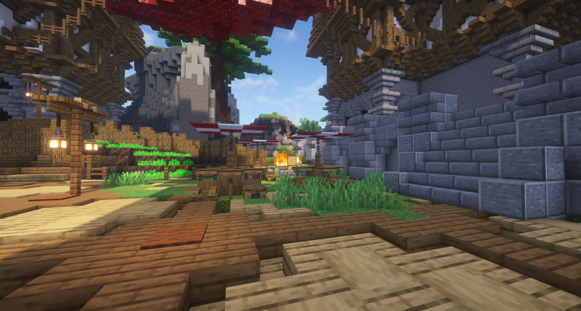 Red Medieval Island Castle + Village 451x451 Island - Image 6