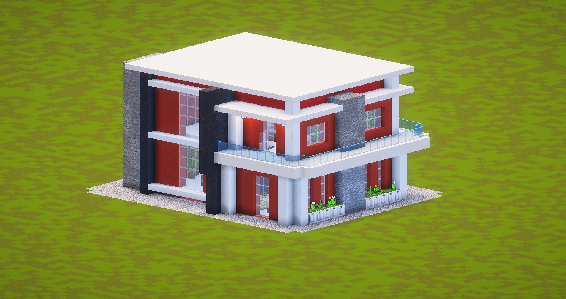 Red Modern House - Image 4