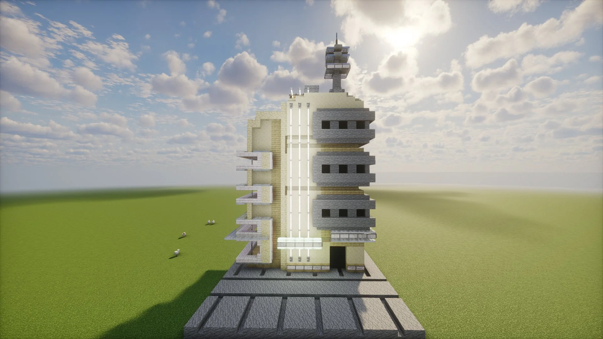 Sci-Fi Atompunk Corner Building - Image 3
