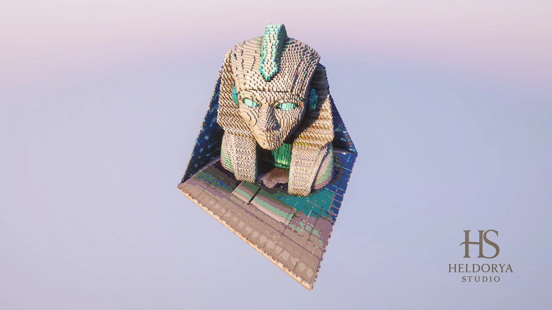 Sphynx Futuristic Monument - Statue - Detailed - Image 3