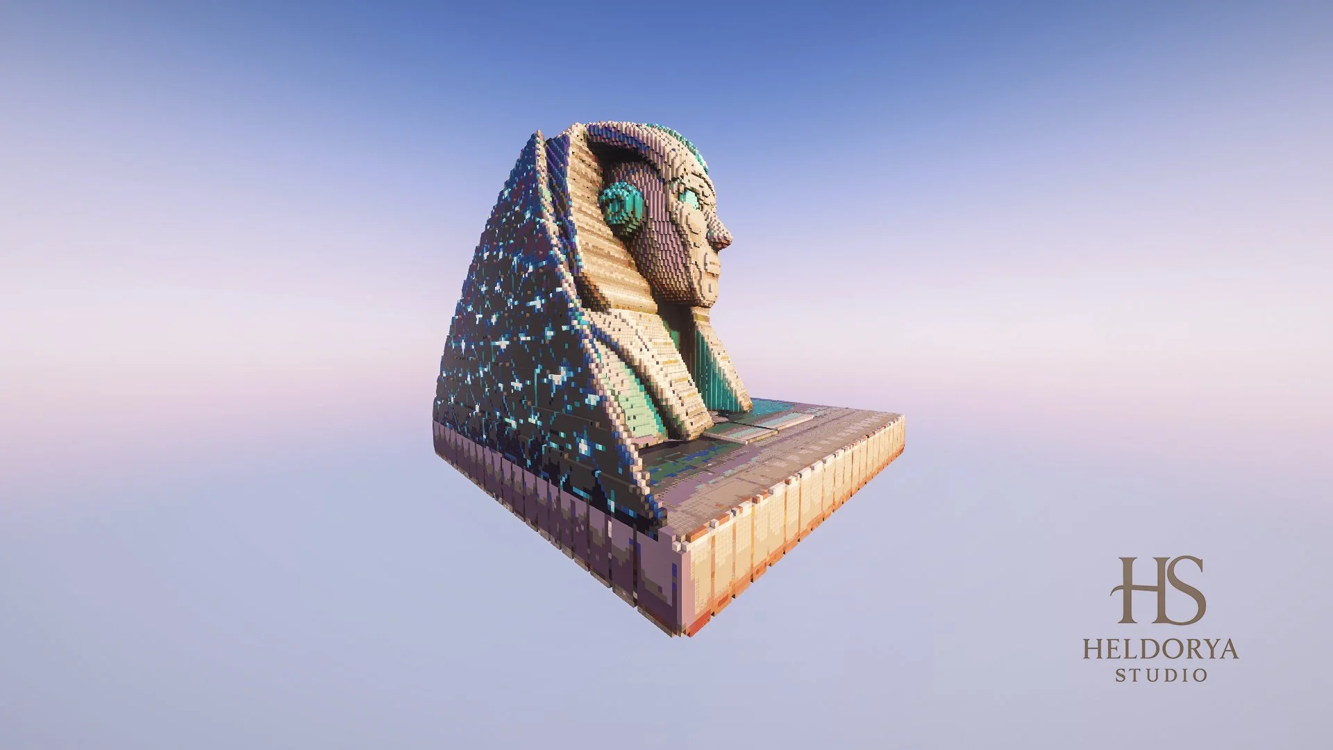 Sphynx Futuristic Monument - Statue - Detailed - Image 4