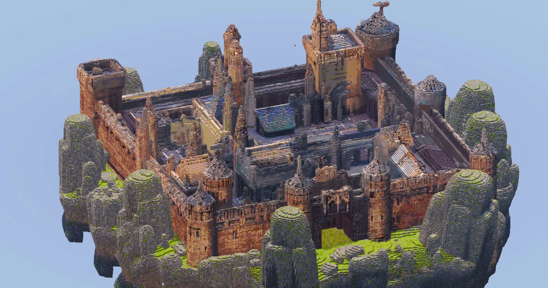 Square Minecraft Castle - Image 3