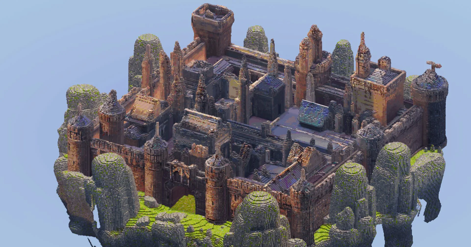 Square Minecraft Castle - Image 4