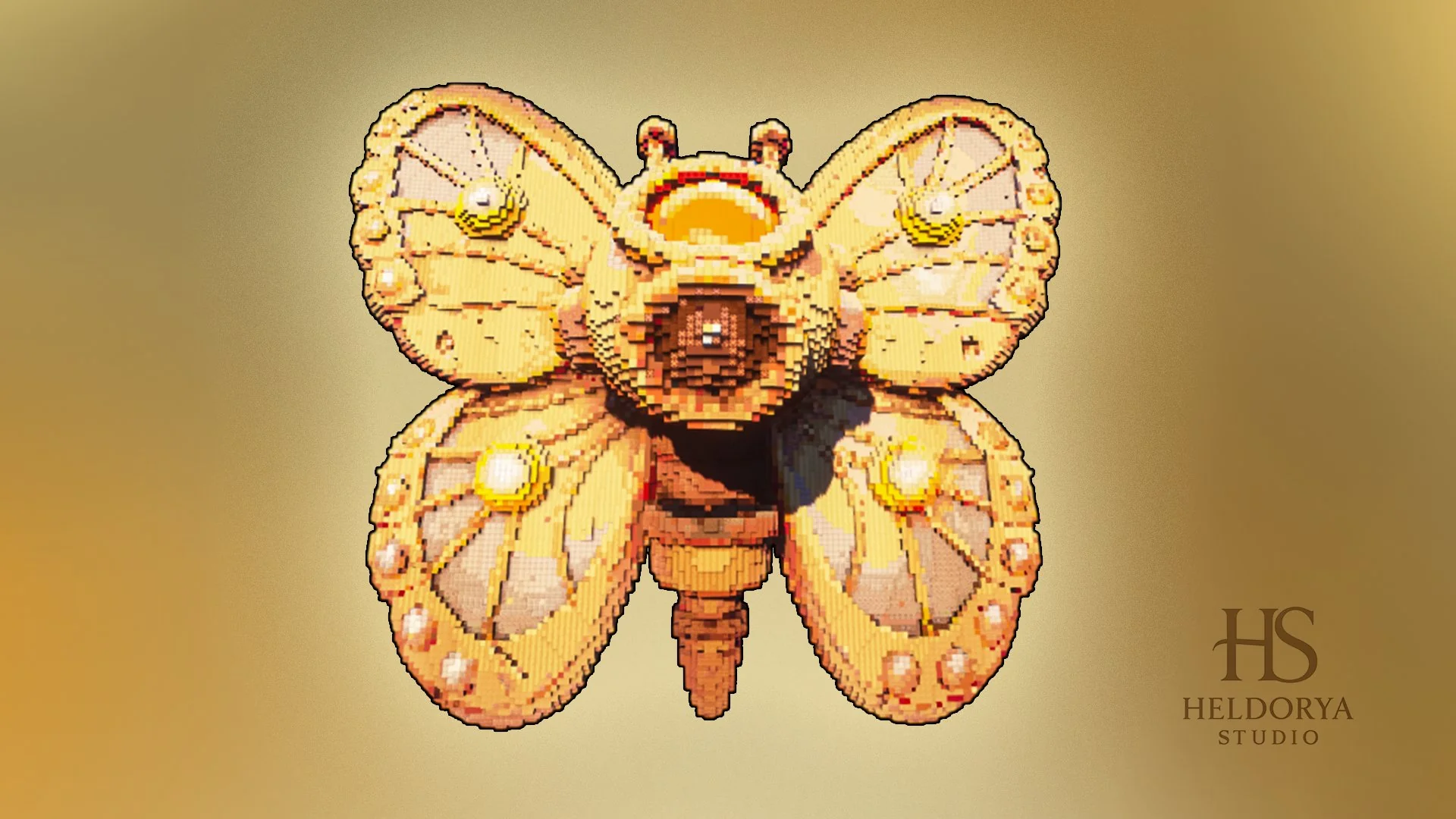 Steampunk Butterfly Statue - Futuristic - Image 2