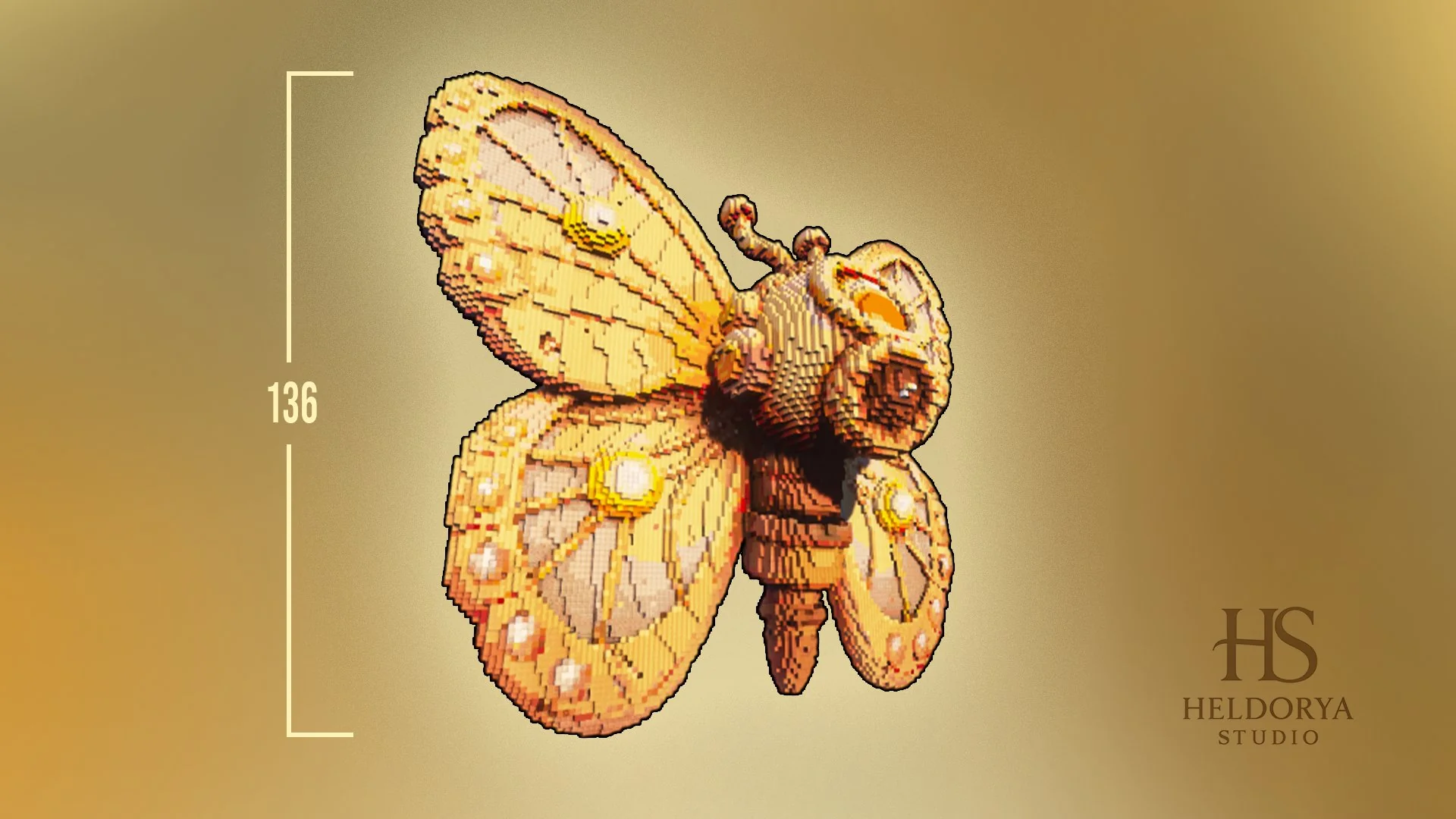 Steampunk Butterfly Statue - Futuristic - Image 3