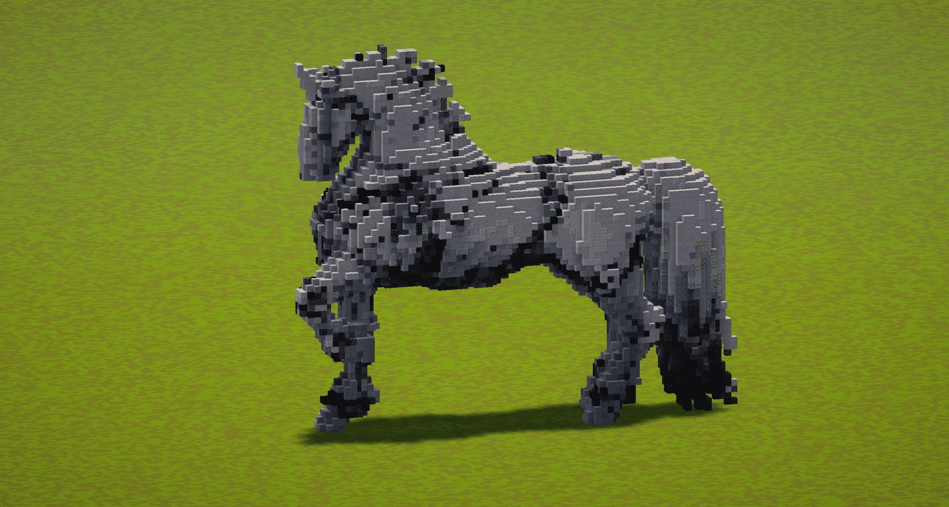 Stone Horse Statue - Image 2